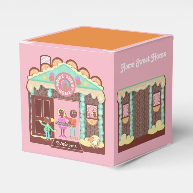 Home Sweet Home gift box/ dollhouse Favor Box (Front Side)