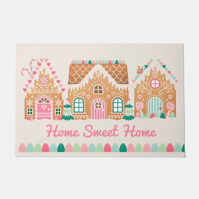 Home Sweet Home Gingerbread  Doormat (Front)