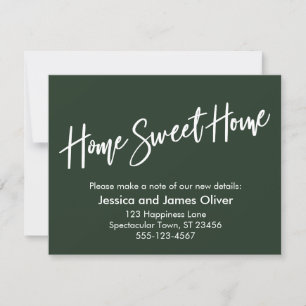 Home Sweet Home Handwriting Evergreen Card