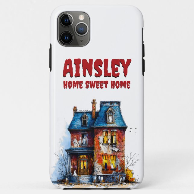 Home Sweet Home Haunted House Spooky Gothic Case-Mate iPhone Case (Back)