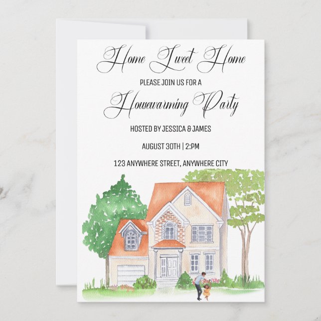 Home Sweet Home House Warming Party Invitation (Front)