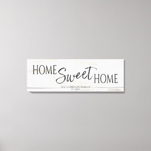 Home Sweet Home Housewarming Canvas Print