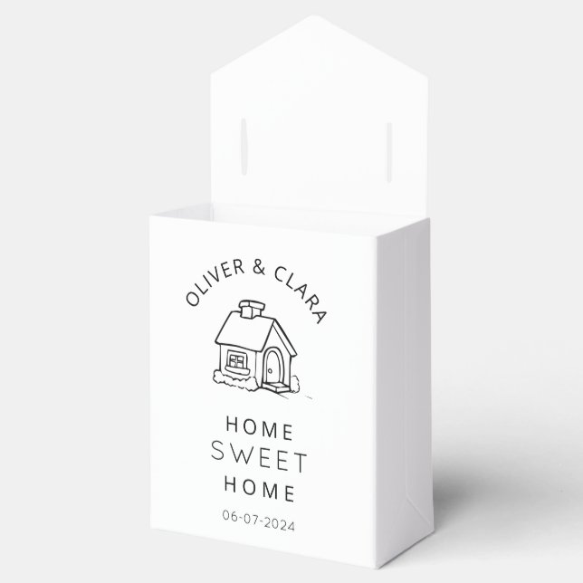 Home Sweet Home Housewarming Party Favor Box (Opened)