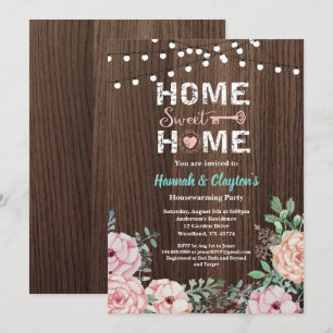 Home sweet home housewarming party invitation