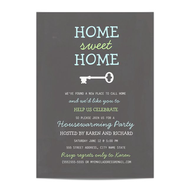Home Sweet Home Invitation de chauffage domestique (Créateur téléchargé)