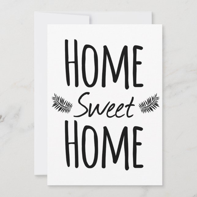 Home Sweet Home Invitations à la Fête du réchauffe (Devant)