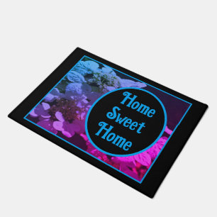 Home Sweet Home Lacecap Hydrangea Flower Doormat