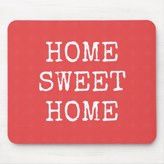 Home sweet home minimal design mouse pad (Front)