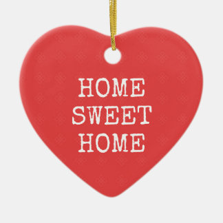 Home sweet home minimal text design ceramic ornament