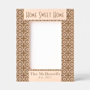 Home Sweet Home Modern Laser Etched Picture Frame