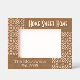 Home Sweet Home Modern Theme Etched Frames