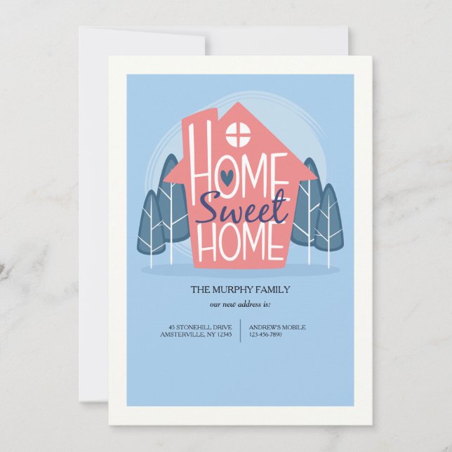 Home Sweet home Moving Announcement (Front)
