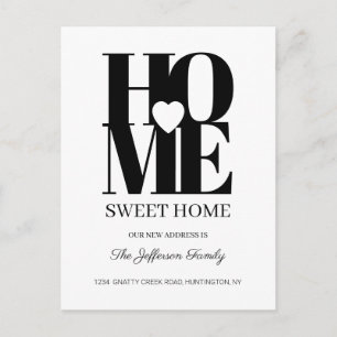 Home Sweet Home Moving Announcement Postcard