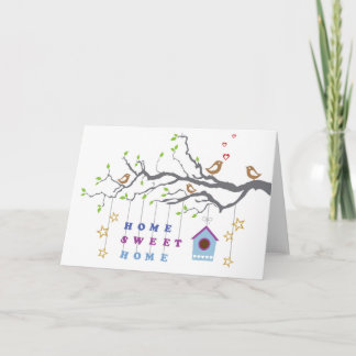 Home sweet home moving in couples greeting card
