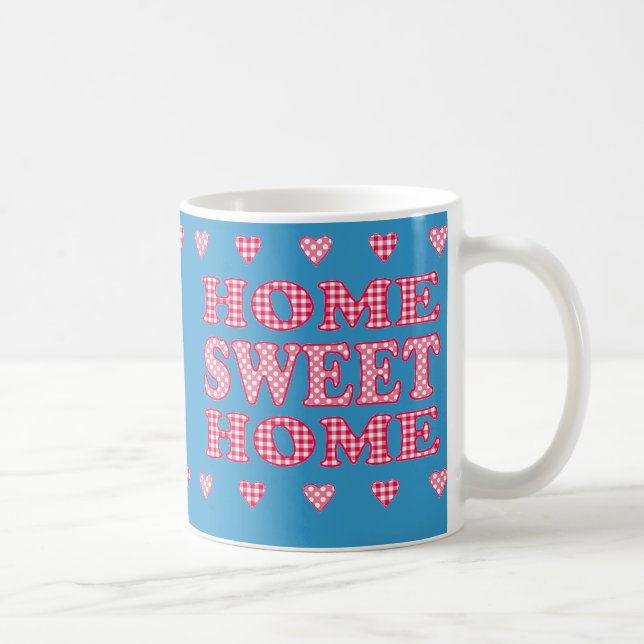 Home Sweet Home Mug : Rouge, Blanc Polkas et En vi (Droite)