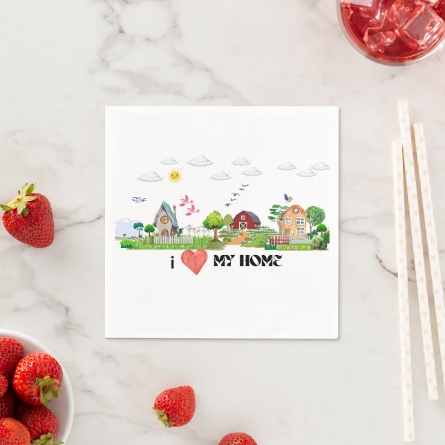 Home Sweet Home Napkin (Insitu)