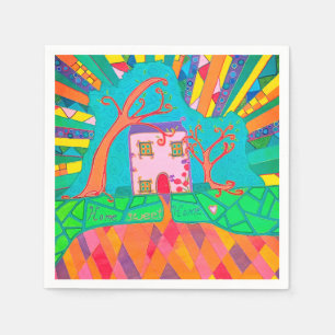 Home sweet home napkin