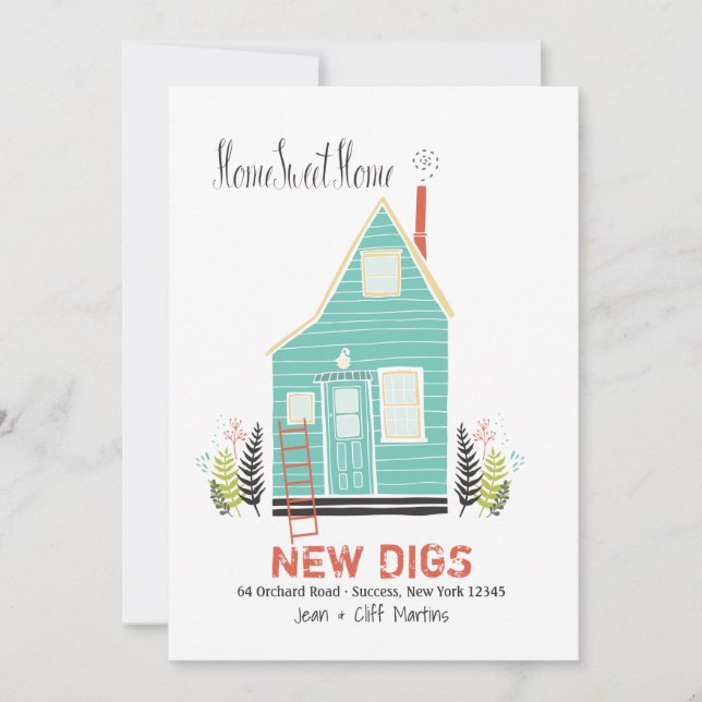 Home Sweet Home Nouveau Faire-part d'adresse (Devant)