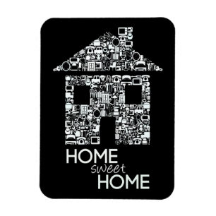 Home Sweet Home Novelty Flexible Fridge Magnet