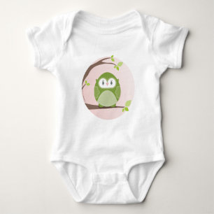 HOME SWEET HOME :: Owl in a tree 2 Baby Bodysuit
