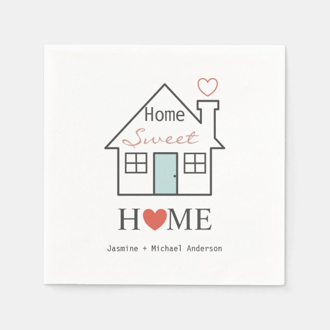 Home Sweet Home personalized Napkin (Front)