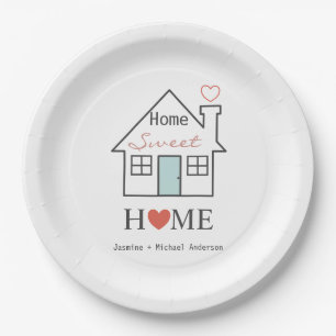 Home Sweet Home personalized Paper Plate