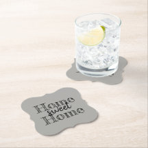 HOME SWEET HOME phrase | Paper Coaster