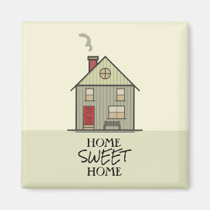 Home Sweet Home Quote Cute House Magnet