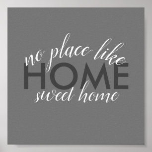 home sweet home quote  poster typography design
