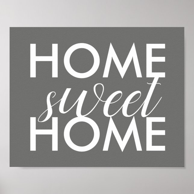 home sweet home quote  poster typography design (Front)