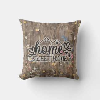 Home Sweet Home Real Estate Closing Gift Throw Pillow