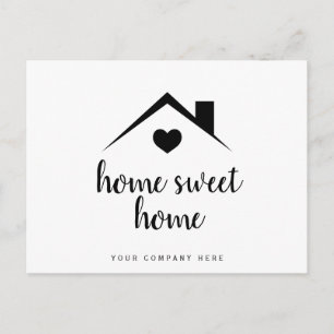 Home Sweet Home Real Estate Promotional  Postcard