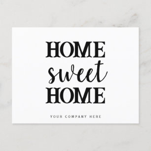Home Sweet Home Real Estate Promotional Postcard
