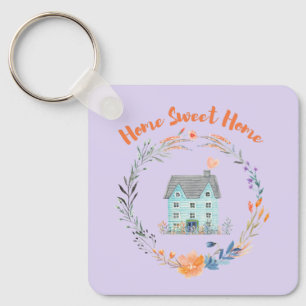 Home Sweet Home Realtor Closing Thank You Clients  Keychain