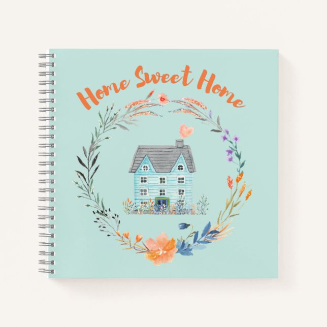 Home Sweet Home Realtor Personalized Promotional  Notebook (Front)