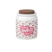 Home Sweet Home Red Cherry Pattern