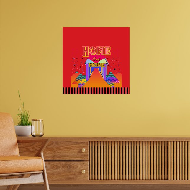 Home Sweet Home Red    Poster (Living Room 2)
