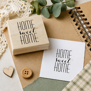 Home Sweet Home Rubber Stamp