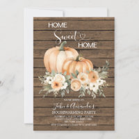 Home Sweet Home Rustic Wood Housewarming Party
