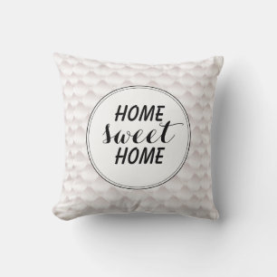 Home sweet home, simple, modern, trendy, chic, throw pillow