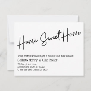 Home Sweet Home Simple Moving Announcement
