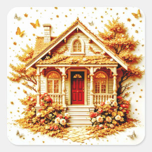 Home Sweet Home Square Sticker