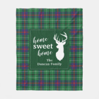 Home Sweet Home Tartan Duncan Plaid Personalized