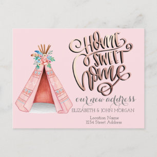 Home Sweet Home, Tente Tribale Boho Faire-part
