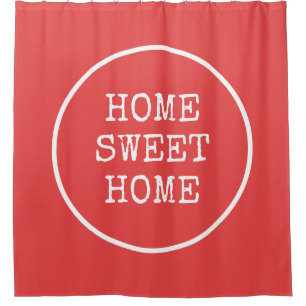 Home sweet home text minimal coral