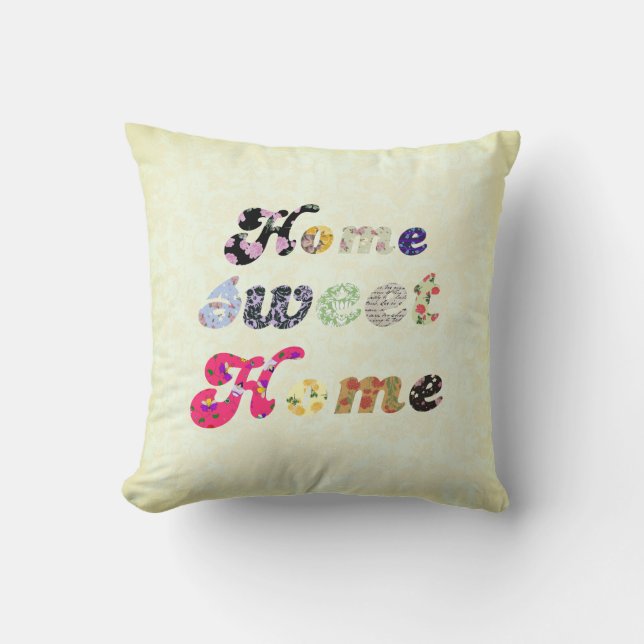 Home Sweet Home Throw Pillow (Front)