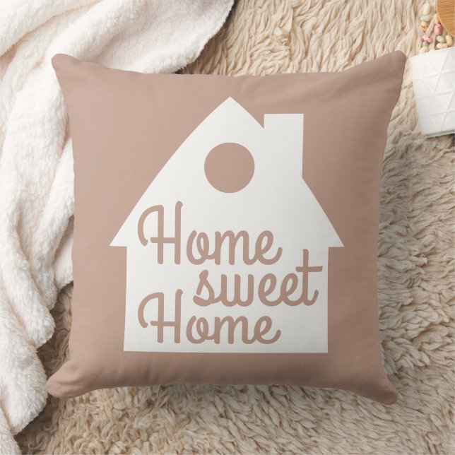 Home Sweet Home Throw Pillow (Blanket)