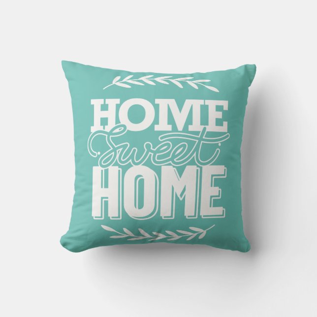 Home Sweet Home Throw Pillow (Front)