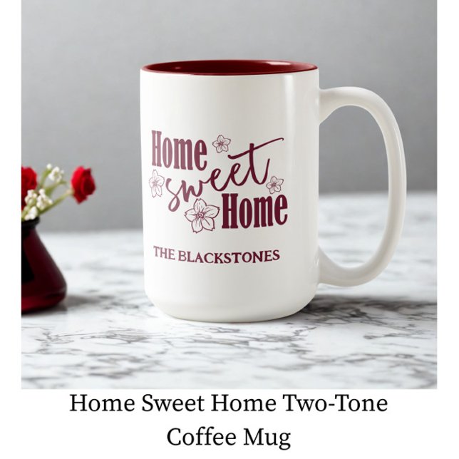 Home Sweet Home Two-Tone Coffee Mug (Creator Uploaded)