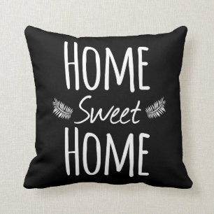 Home Sweet Home Typography Pillow
